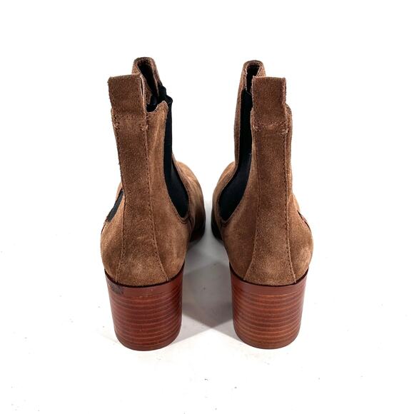 Steve Madden Rhiannon Chelsea Boots 8 Tan Suede NWOT Ankle Booties Boho Western - Picture 5 of 10